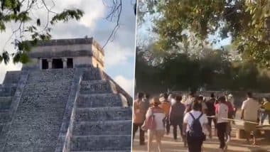 German Tourist Climbs ‘Forbidden’ Mayan Temple in Mexico, Attacked by Locals; Video Surfaces