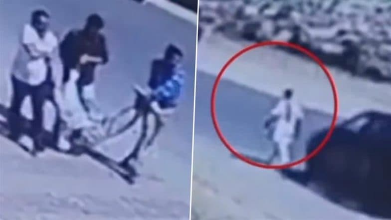 Accident Caught on Camera in Jhansi: Elderly Man Dies After Being Hit by Speeding Car in UP; Video Surfaces