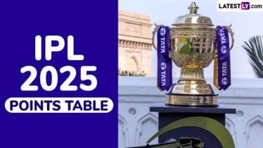 IPL 2025 Points Table Updated With Net Run Rate: Punjab Kings Move to Third Position, Sunrisers Hyderabad Retain Top Spot