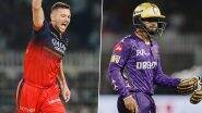 IPL 2025 Live Scorecard of KKR vs RCB: Check Full Score of Kolkata Knight Riders vs Royal Challengers Bengaluru T20 Cricket Match