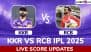 RCB 86/0 in 6.5 Overs (Target 175) | KKR vs RCB Live Score Updates of IPL 2025: Phil Salt Hits 25-Ball Fifty