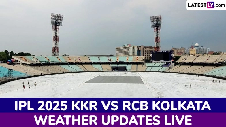 IPL 2025: KKR vs RCB IPL 2025 Hourly Rain Forecast and Weather Report