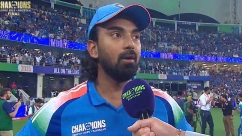 'I Was S*g Myself' KL Rahul Reacts After Playing Valuable 34-Run Knock As India Clinch ICC Champions Trophy 2025 Title With Victory Over New Zealand (Watch Video)