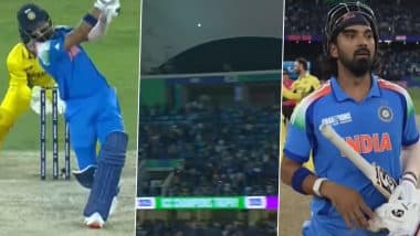 India's Winning Moment: KL Rahul Smokes Glenn Maxwell For A Huge Six As He Helps Men in Blue Enter ICC Champions Trophy 2025 Final Beating Australia in Semi-Final (Watch Video)