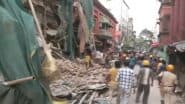 Kolkata House Collapse: Part of House Collapses at Muktaram Babu Street in West Bengal, 1 Injured (Watch Video)