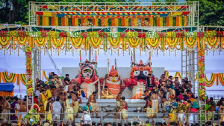 Lord Jagannath Tattoo on Foreign Woman’s Thighs Sparks Outrage in Odisha, Owner of Tattoo Parlour ‘Rocky Tattooz’ Booked by Police