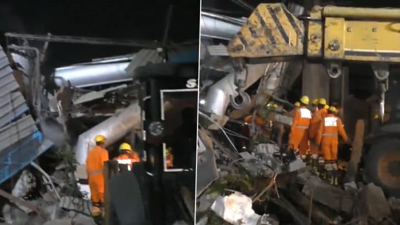 Ludhiana Factory Collapse: Several Workers Feared Trapped After Portion of Factory Collapses in Punjab's Focal Point Area (Watch Video)