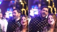 MS Dhoni Sings 'Tu Jaane Na' With Wife Sakshi at Rishabh Pant's Sister's Wedding, Video Goes Viral