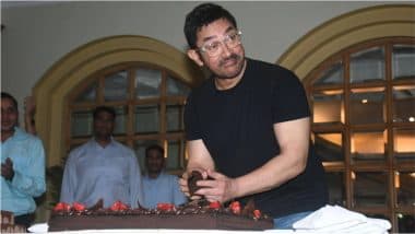 Aamir Khan Celebrates 60th Birthday with Media, Cuts Cake