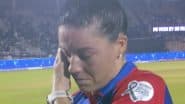 Delhi Capitals’ Marizanne Kapp Spotted ‘Crying’ After Losing WPL 2025 Final Against Mumbai Indians by Eight Runs (See Pic)