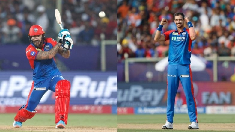 Delhi Capitals Beat Sunrisers Hyderabad by Seven Wickets in IPL 2025; Mitchell Starc’s Maiden Five-Wicket Haul, Faf du Plessis' Fifty Help DC Register Back-to-Back Victories