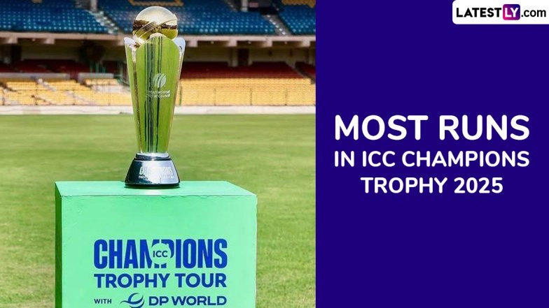 Check List of Highest Run-Scorers in ICC Champions Trophy 2025