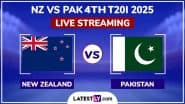 New Zealand vs Pakistan 4th T20I 2025 Free Live Streaming Online: How To Watch NZ vs PAK Cricket Match Live Telecast on TV in India?