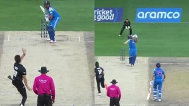 Rohit Sharma Hits a Monstrous 93m Six Against Nathan Smith During IND vs NZ ICC Champions Trophy 2025 Final (Watch Video)