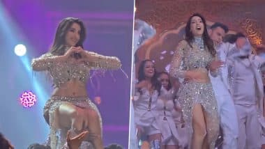 IIFA 2025: Nora Fatehi Takes Over the Stage With Her Stunning ‘O Saki Saki’ Performance (Watch Video)