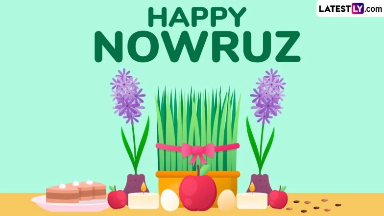 Nowruz 2025 Greetings: Wish Navroz Mubarak With These Messages, HD Images, WhatsApp Quotes and Wallpapers on Parsi New Year To Celebrate the Arrival of Spring