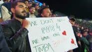 Fan With 'We Have King Timba Bhavuma' Poster Spotted in the Stands of Gaddafi Stadium in Lahore During NZ vs SA ICC Champions Trophy 2025 Semifinal (See Pic)