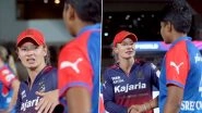 'I'll Call You Jazz' RCB's Danni Wyatt-Hodge Interacts With Delhi Capitals' Spin Sensation N Sree Charani After Her Memorable Debut in WPL 2025 (Watch Video)