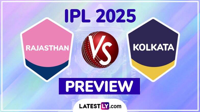 RR vs KKR IPL 2025 Preview: Key Battles, H2H, Impact Players and More About Rajasthan Royals vs Kolkata Knight Riders Indian Premier League Season 18 Match 6