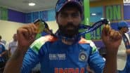 Ravindra Jadeja Wins Fielding Medal in India's Dressing Room After Men in Blue Clinch ICC Champions Trophy 2025 Title (Watch Video)