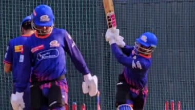 Robin Minz Starts Training With Mumbai Indians, Youngster Smashes Big Hits in Net Session Ahead of CSK vs MI IPL 2025 Match (Watch Video)