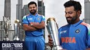 Rohit Sharma Poses With ICC Champions Trophy 2025 and T20 World Cup 2024 Titles in Dubai (See Pics)