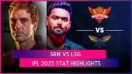 SRH vs LSG IPL 2025 Stat Highlights: Shardul Thakur, Nicholas Pooran, Mitchell Marsh Help Lucknow Super Giants Clinch First Victory