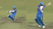 Sachin Tendulkar Brings Out His Trademark ‘Upper Cut Shot’ Against Jerome Taylor During India Masters vs West Indies Masters IMLT20 Final (Watch Video)