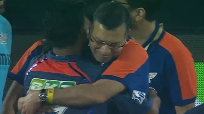 Sanjiv Goenka Hugs Rishabh Pant After Lucknow Super Giants Register Emphatic Five-Wicket Win Over Sunrisers Hyderabad in IPL 2025 (Watch Video)