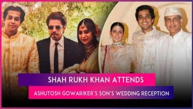 Shah Rukh Khan Attends Ashutosh Gowariker’s Son Konark Gowariker’s Wedding Reception in Style!