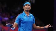 Achanta Sharath Kamal Retires: Here's A Look At the Career Achievements of Indian Table Tennis Star As He Bids Adieu to Professional Table Tennis