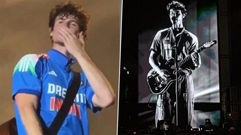 Lollapalooza India 2025: Shawn Mendes Surprises Fans in Mumbai by Wearing Virat Kohli’s Jersey Onstage (Watch Video)