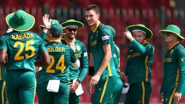 South Africa Beat England by Seven Wickets in ICC Champions Trophy 2025; Marco Jansen, Wiaan Mulder Lead Stellar Bowling Effort As Proteas Enter Semi-Finals as Group B Toppers