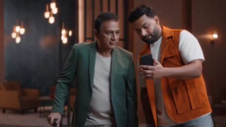 'STUPID, STUPID, STUPID!' Rishabh Pant Mimics Sunil Gavaskar's Famous Remark Made During BGT in This Latest Ad Featuring Legendary Cricketer (Watch Video)