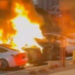 Tesla Cars on Fire in US Video: Man Sets Several Tesla Vehicles Ablaze at Tesla Service Centre in Las Vegas, Terrifying Video Surfaces