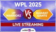 UP Warriorz vs Gujarat Giants WPL 2025 Free Live Streaming Online: Watch TV Telecast of UPW-W vs GG-W Women's Premier League T20 Cricket Match on Star Sports and JioHotstar Online