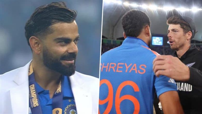 ICC Reveals Champions Trophy 2025 Team of the Tournament: Virat Kohli, Varun Chakaravarthy Among Six Indians Included, Mitchell Santner Named Captain