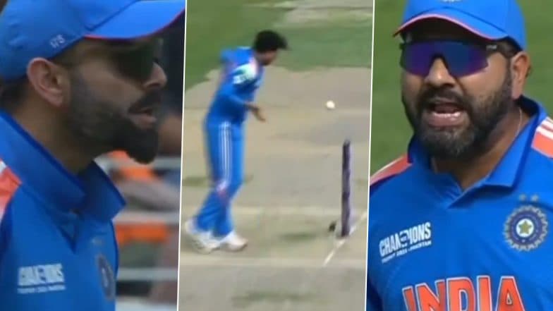 Virat Kohli, Rohit Sharma Yell at Kuldeep Yadav For Not Collecting the Ball From a Throw During IND vs AUS ICC Champions Trophy 2025 Semi-Final (Watch Video)
