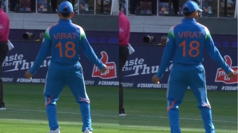 Virat Kohli Breaks Out Into Impromptu Dance During IND vs NZ ICC Champions Trophy 2025 Final, Video Goes Viral