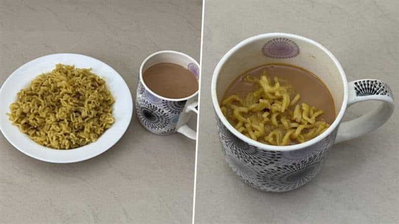 ‘Maggi With Chai or Maggi in Chai?’ Swiggy Shocks Desi Foodies With Viral Pic of Hilarious ‘Food Crime,’ Here’s How the Internet Reacted!