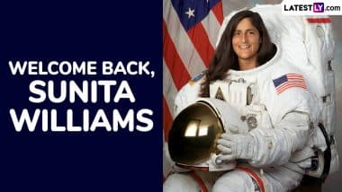 Welcome Back, Sunita Williams HD Images and Wallpapers For Free Download Online: Celebrate NASA Scientists Sunita Williams and Butch Wilmore’s Homecoming With These Messages and Photos