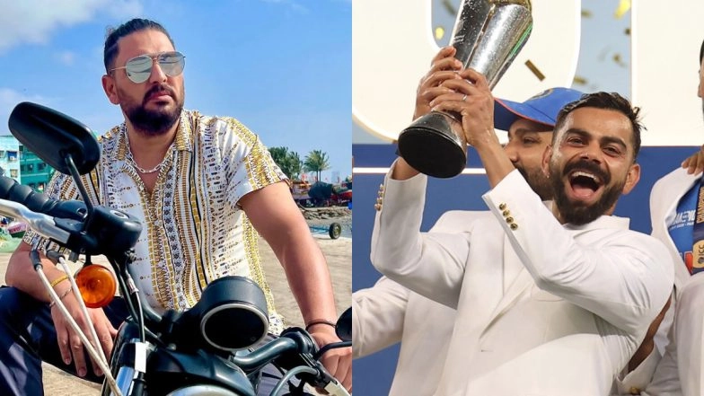 'So It Was Playing X, Not XI' Fans React As Yuvraj Singh Doesn't Mention Virat Kohli in His Social Media Post on Congratulating Team India for ICC Champions Trophy 2025 Title Win