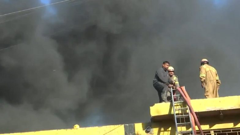 Massive Blaze Erupts in Factory in Delhi