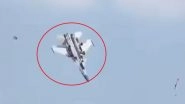 Jet Crash Caught on Camera in China: Chinese Jet Fighter Crashes During Training Mission With Pilot Parachuting to Safety (Watch Video)