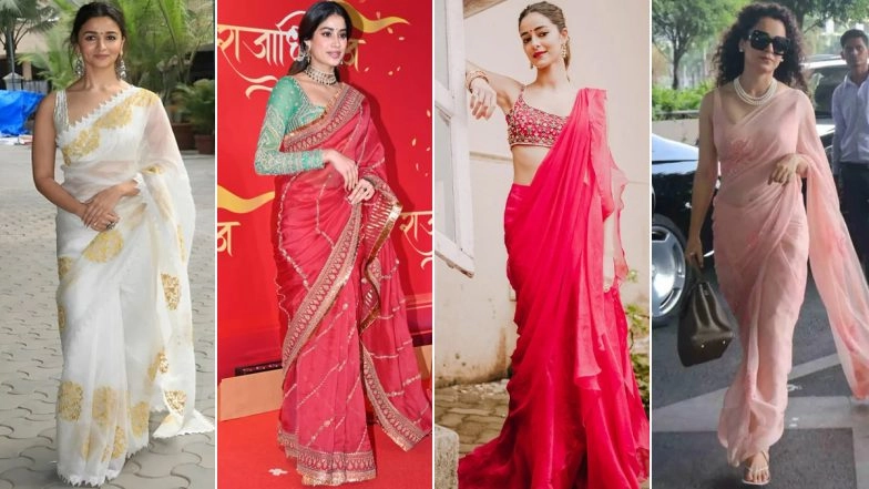Gudi Padwa 2025 Outfit Inspo: Alia Bhatt, Janhvi Kapoor's Saree Designs to Check Out for the Festival (View Pics)