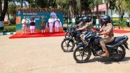 PM Narendra Modi Flags Off Motorcycles for Enhanced Mobility of Frontline Forest Staff in Gujarat (See Pics and Video)