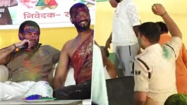 ‘Ae Sipahi, Thumka Lagana Padega, Warna Suspend Kar Denge’: Tej Pratap Yadav Instructs Cop To Dance at Holi Event or Face Suspension