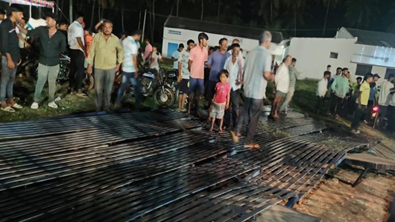Mandya Sports Gallery Collapse: Several Spectators Injured As Viewers’ Gallery Collapses During Kabaddi Match in Karnataka