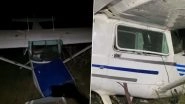 Mehsana Plane Crash: Female Pilot Injured After Plane Crashes in Field in Gujarat&rsquo;s Ucharpi Village; Videos Surface