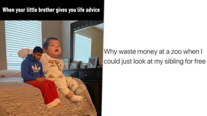 Siblings Day 2025 Funny Memes: From Fights to Fun, Wholesome Sibling Meme Templates, Hilarious Jokes and Instagram Posts That Sum Up the Love-Hate Relationship